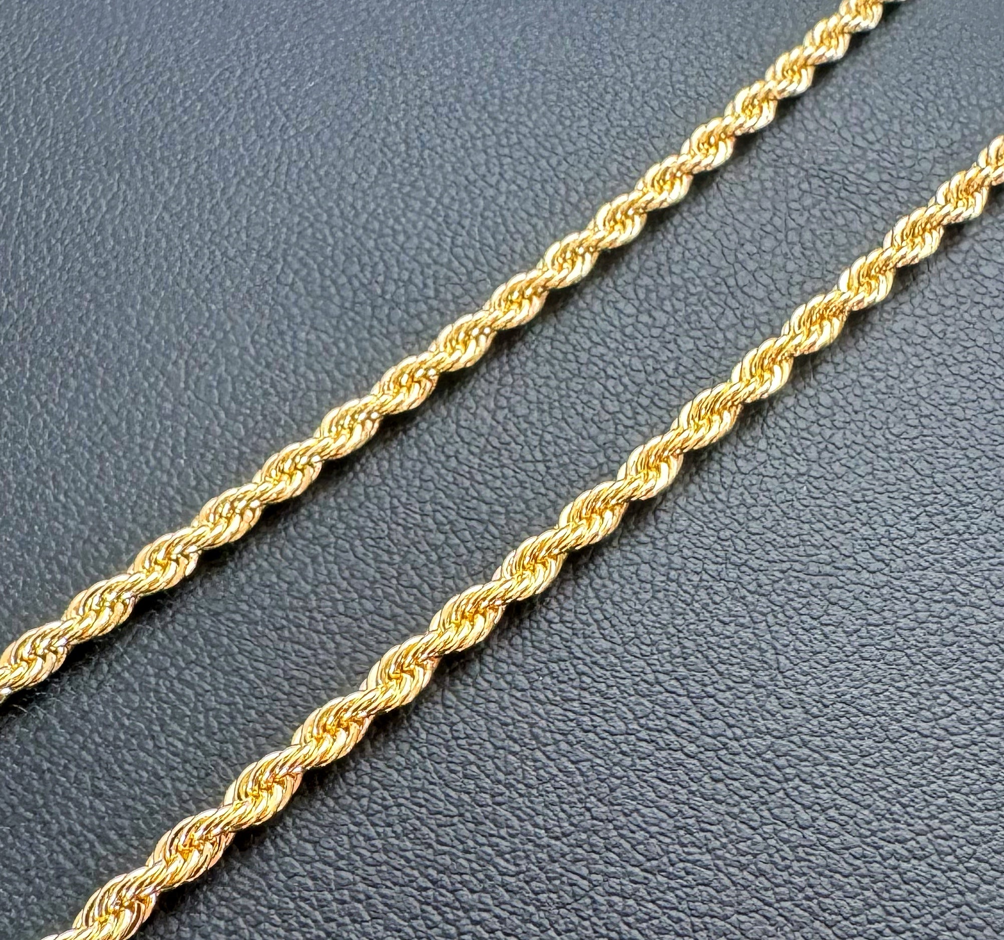 3mm Rope Chain - Gold Tone