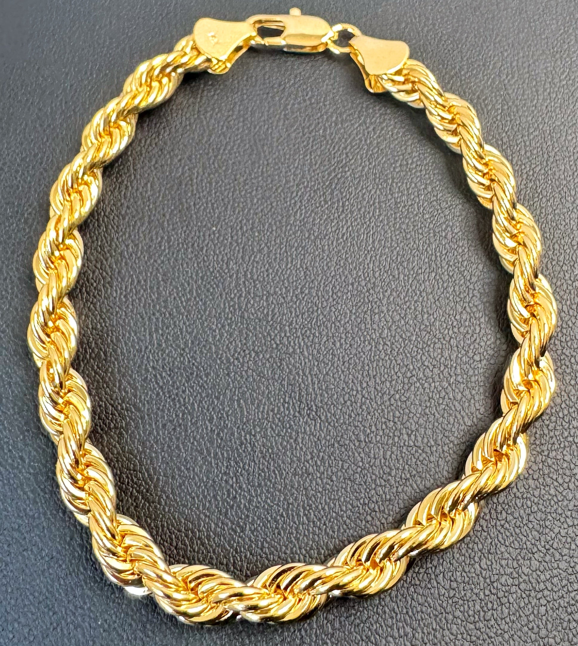 8” Rope Bracelet - Gold Plated
