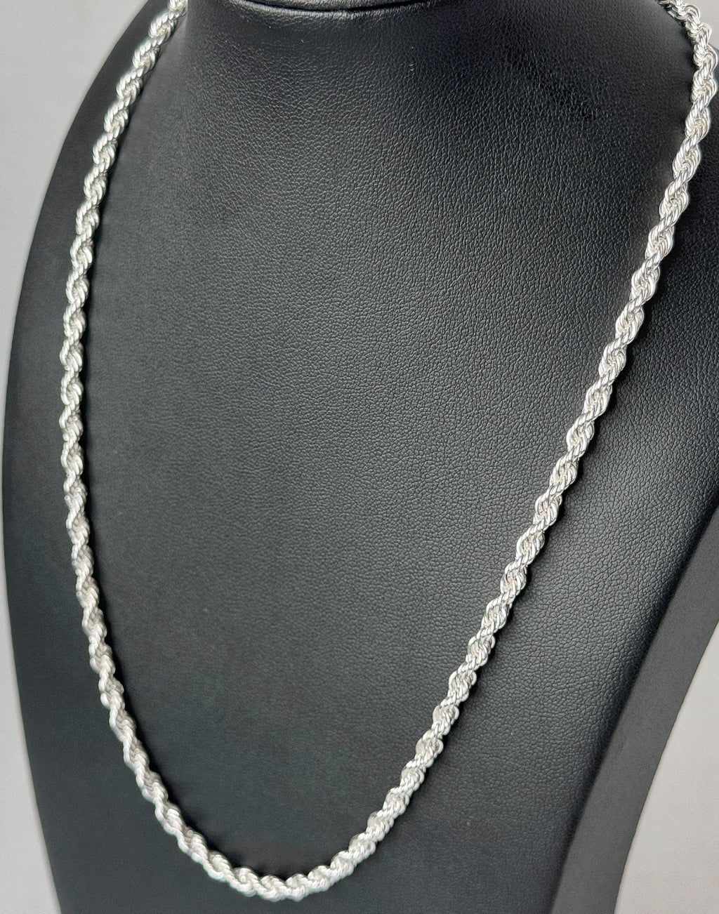 5mm Rope Chain - Silver Plated