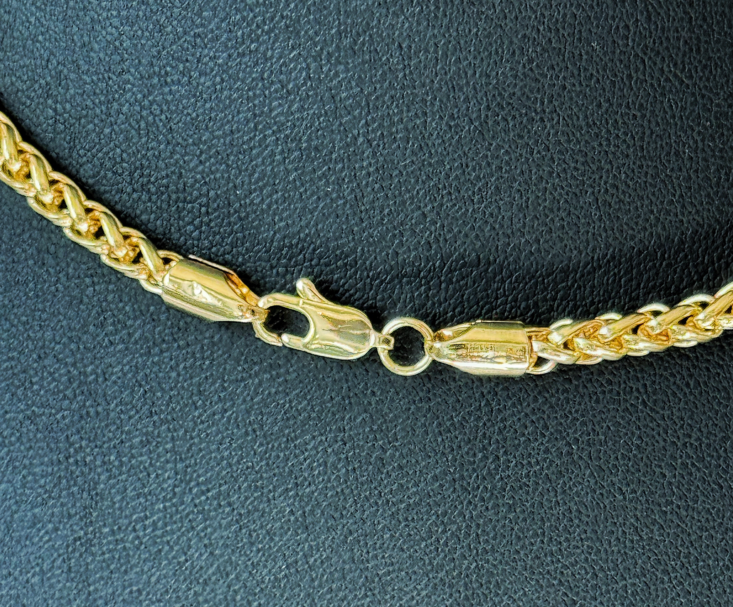 4mm Spiga/Wheat Chain 18" - Gold Tone