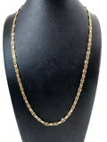 6mm Mariner Chain Diamond Cut Necklace - Gold Plated