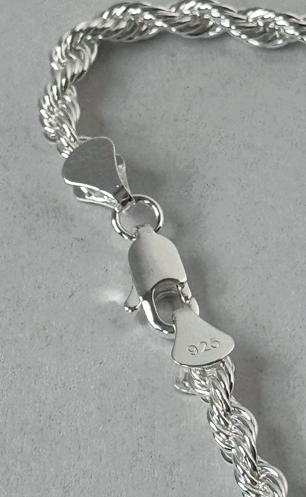 5mm Rope Chain - Silver Plated