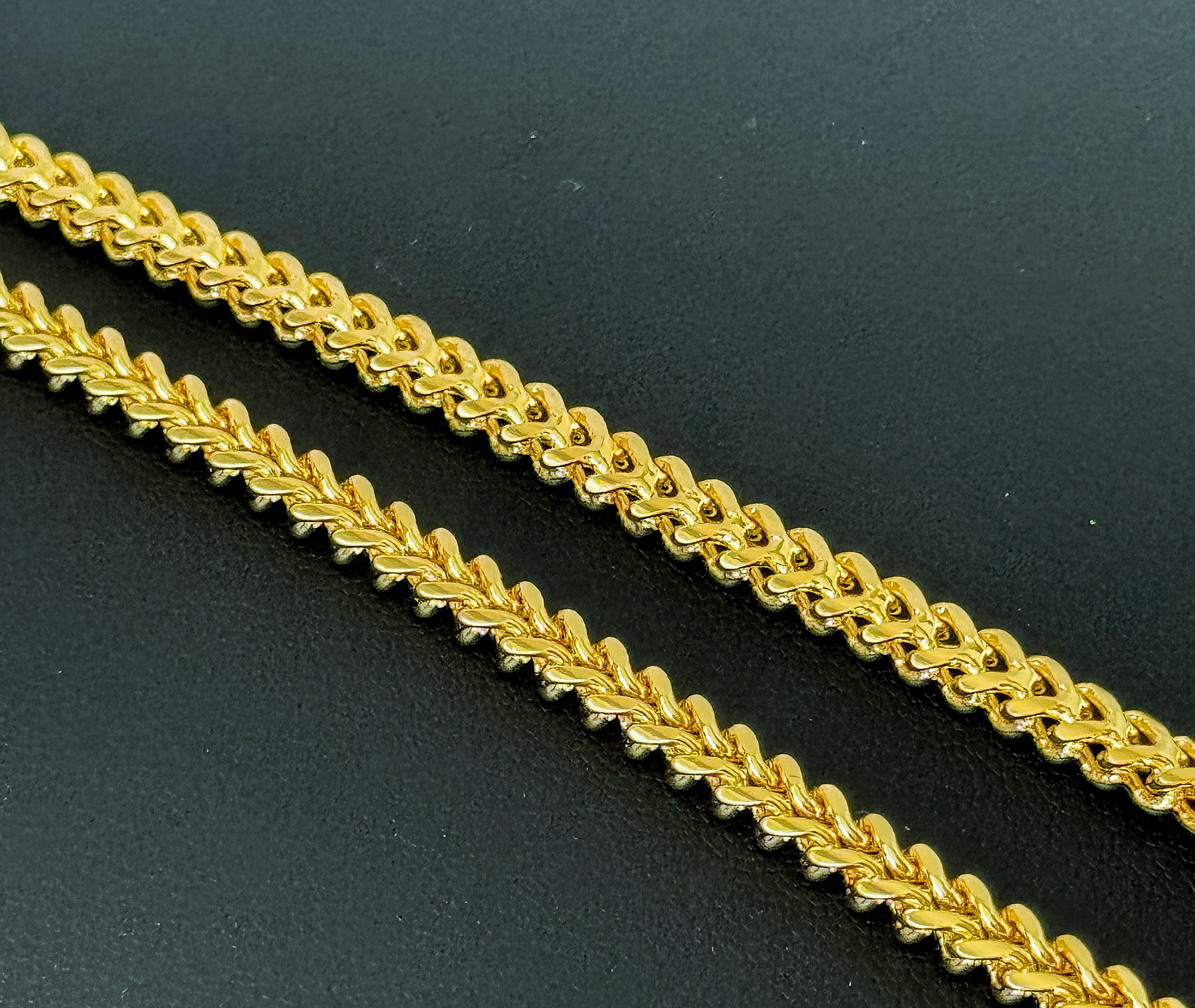 4mm Franco Chain 22" - Gold Plated