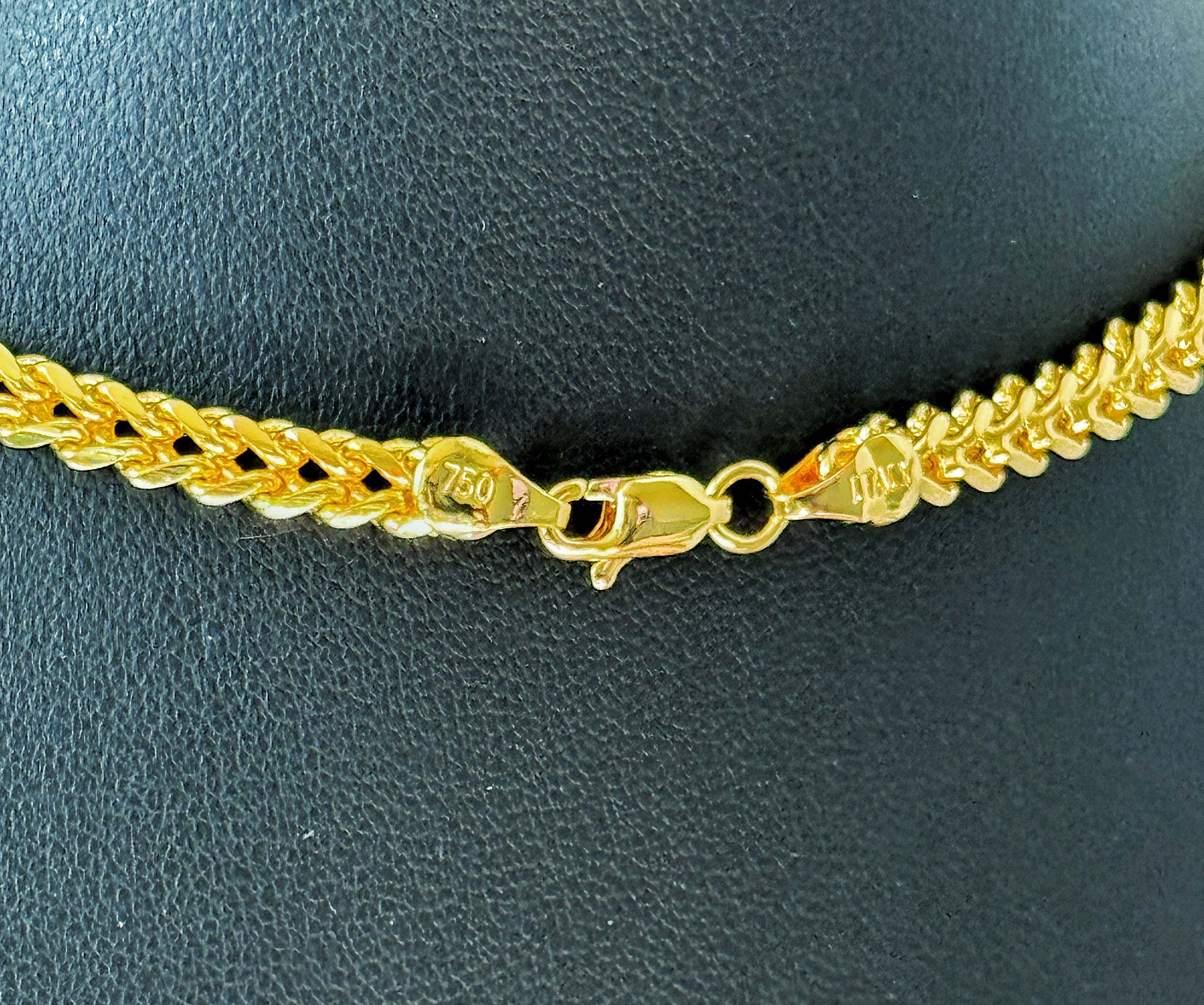 4mm Franco Chain 22" - Gold Plated