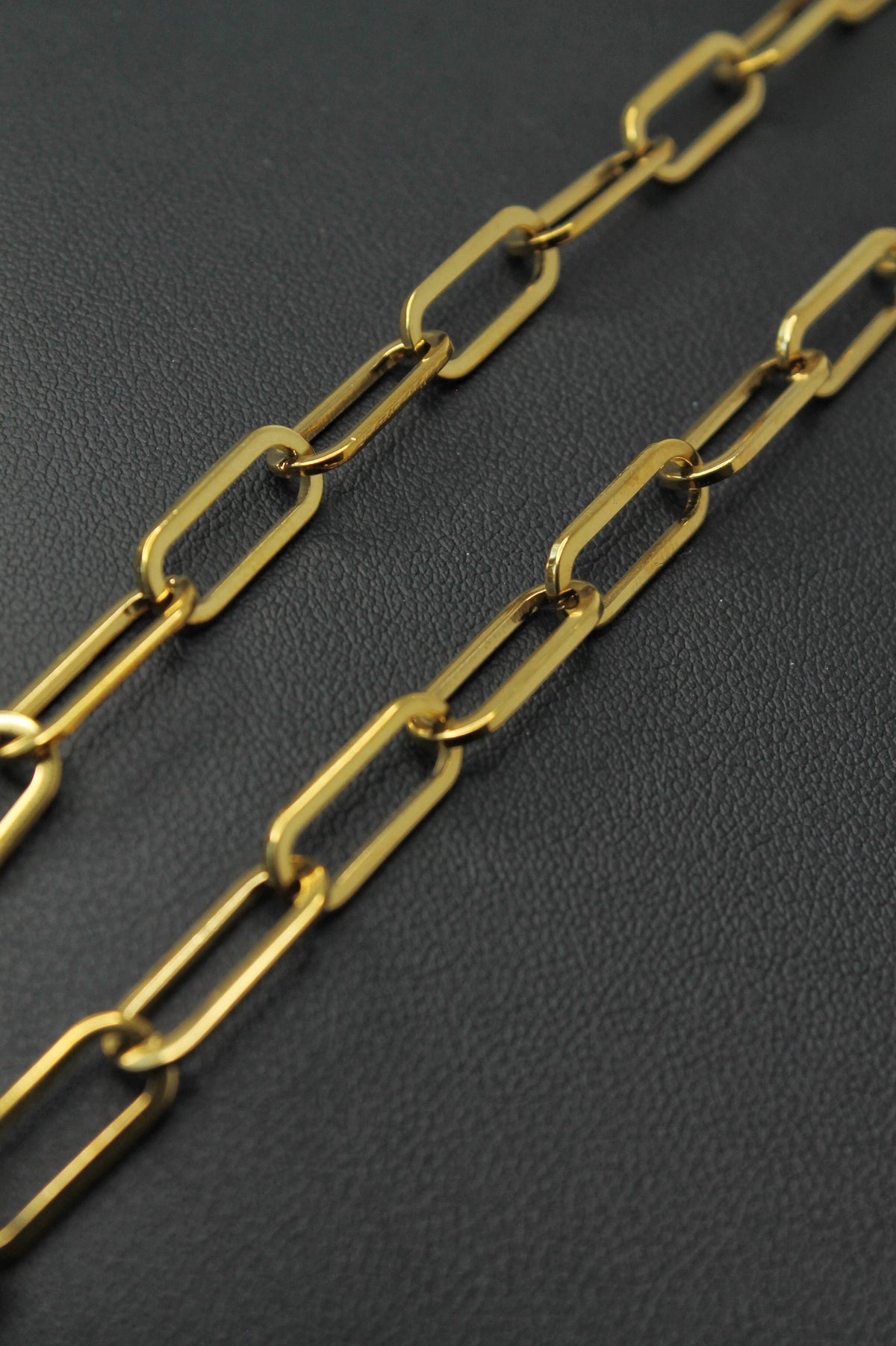 6.5 mm Paperclip Chain Necklace - 18K Gold PVD Stainless Steel