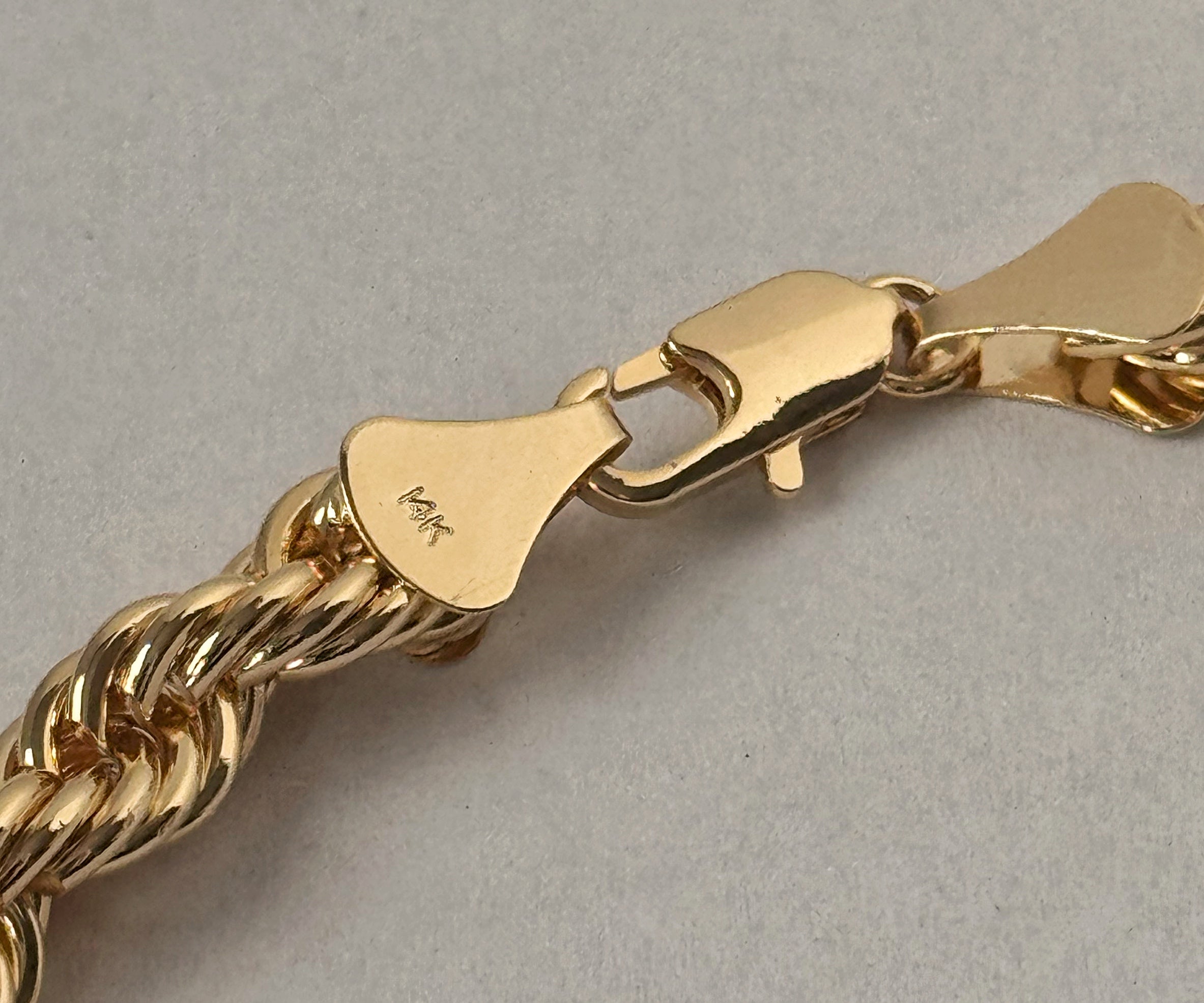 10mm Rope Chain 24" - Gold Plated