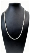 5mm Rope Chain - Silver Plated