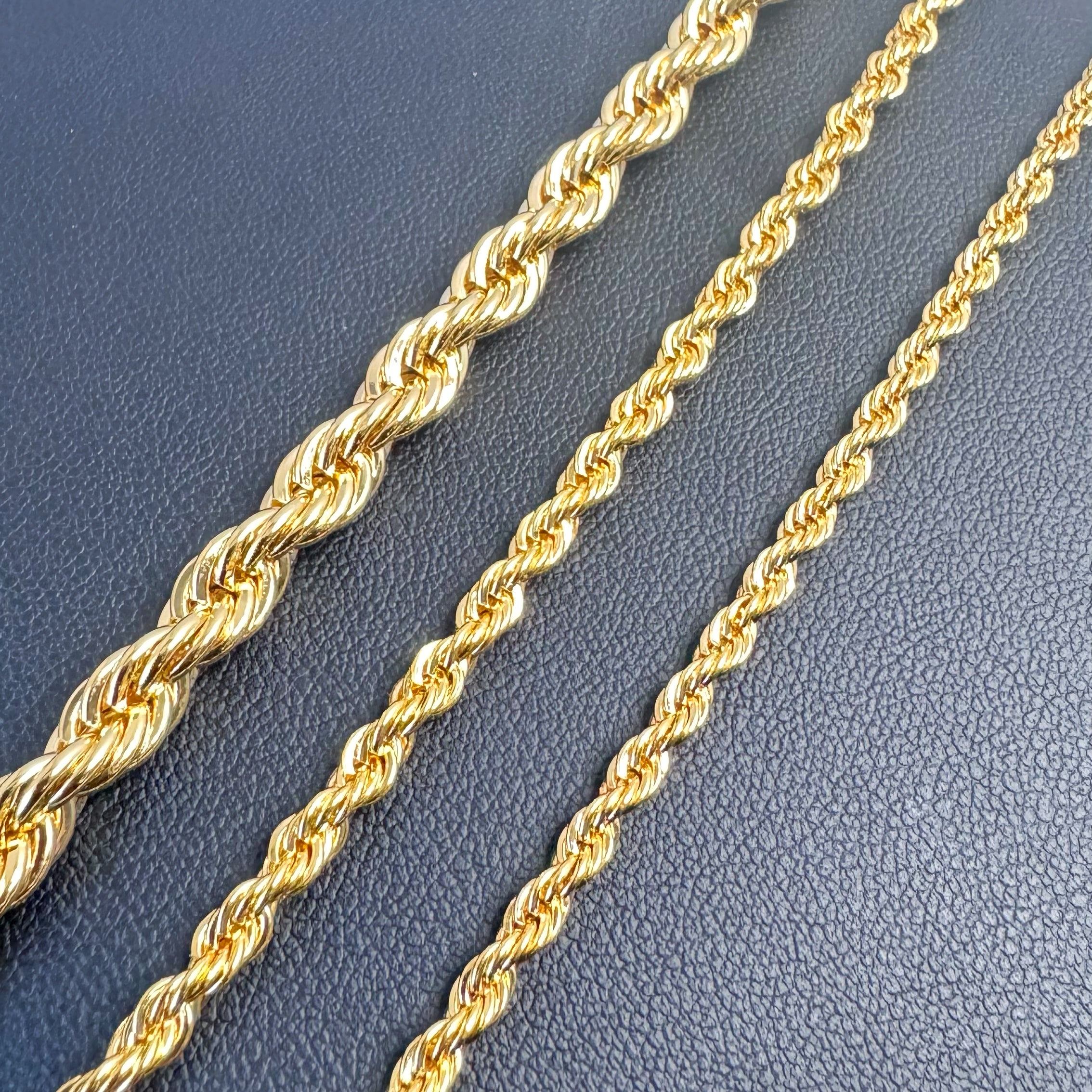 8” Rope Bracelet - Gold Plated