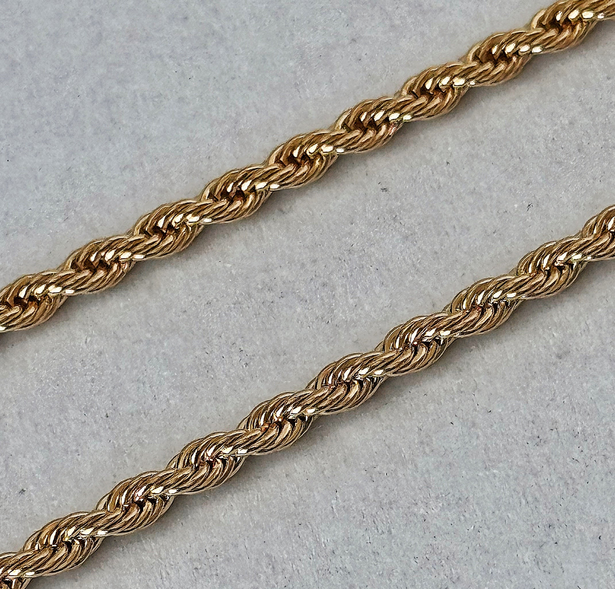 4mm Rope Chain - Gold Plated