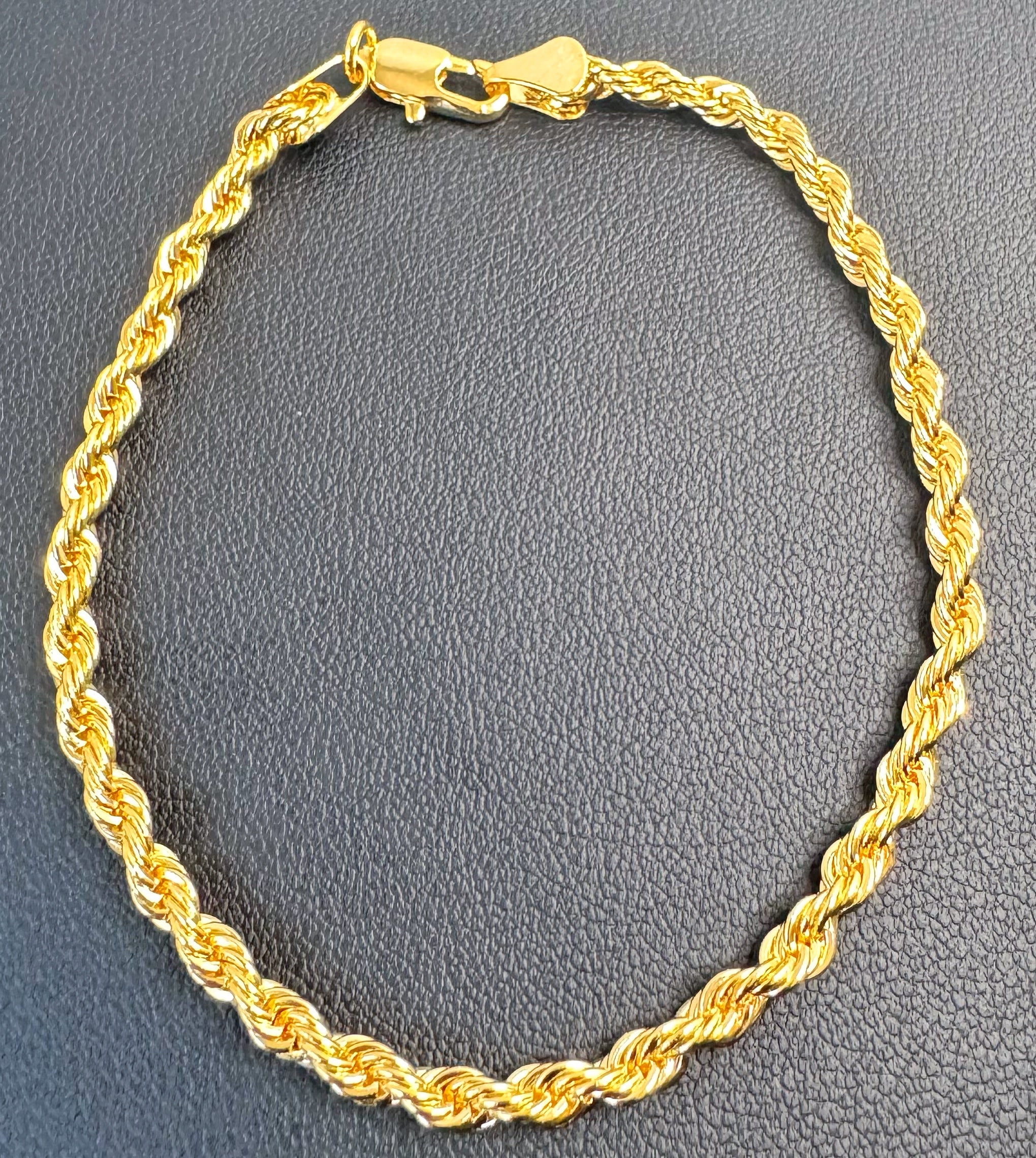 8” Rope Bracelet - Gold Plated