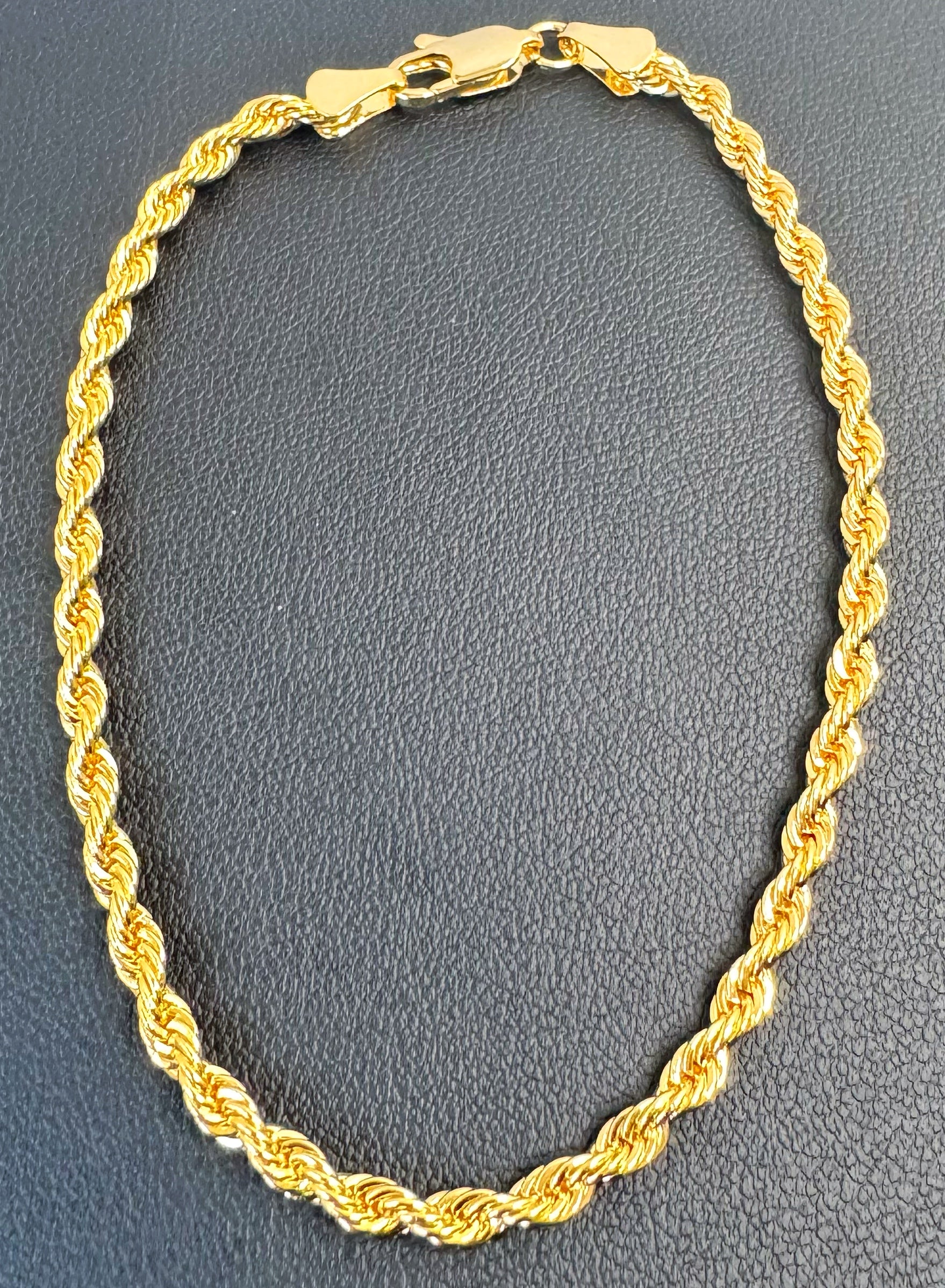 8” Rope Bracelet - Gold Plated